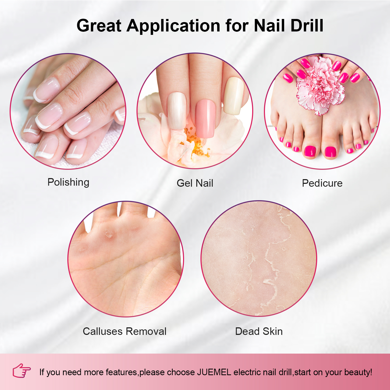 nail drill pink